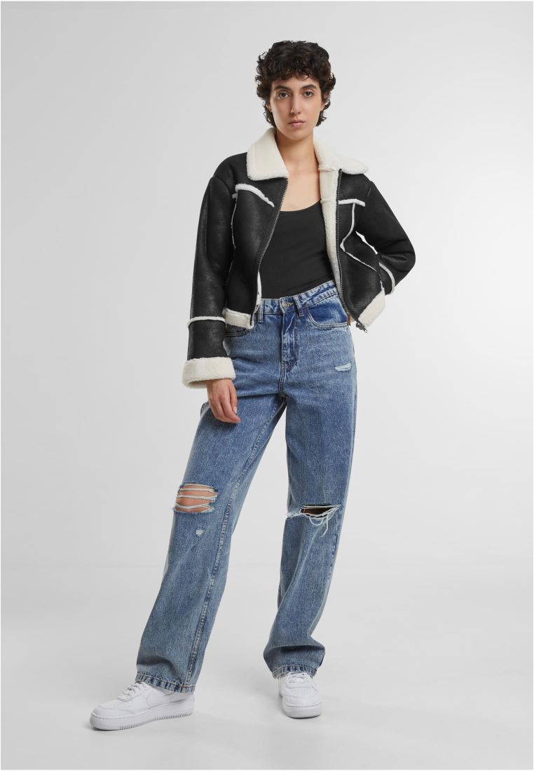 Ladies Shearling Jacket - Ladies Jackets - TTUTB7076 - 5