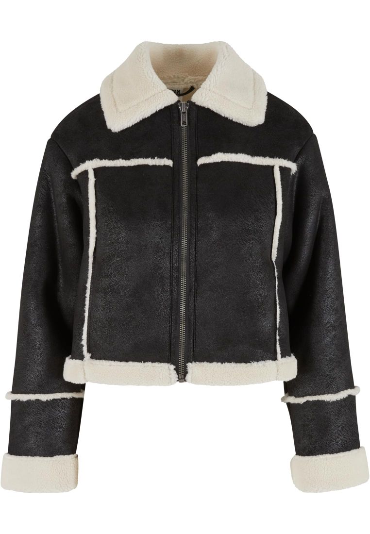 Ladies Shearling Jacket - Ladies Jackets - TTUTB7076 - 2