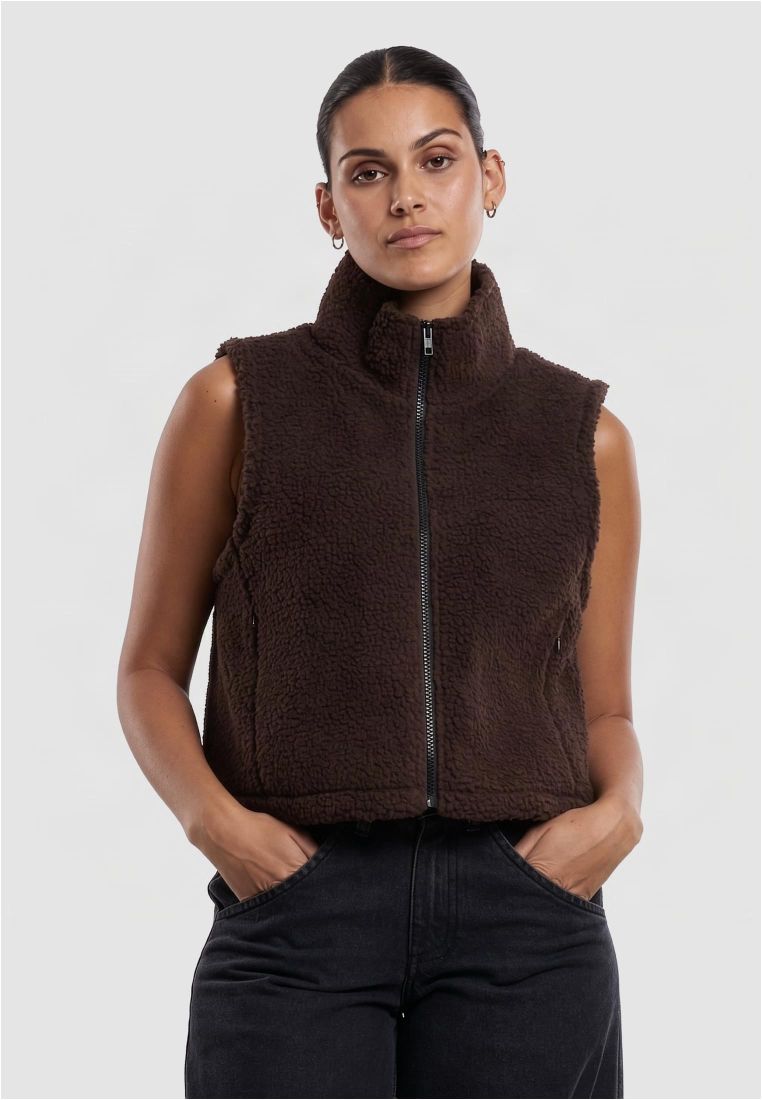 Ladies Short Sherpa Vest -  - TTUTB7087 - 301
