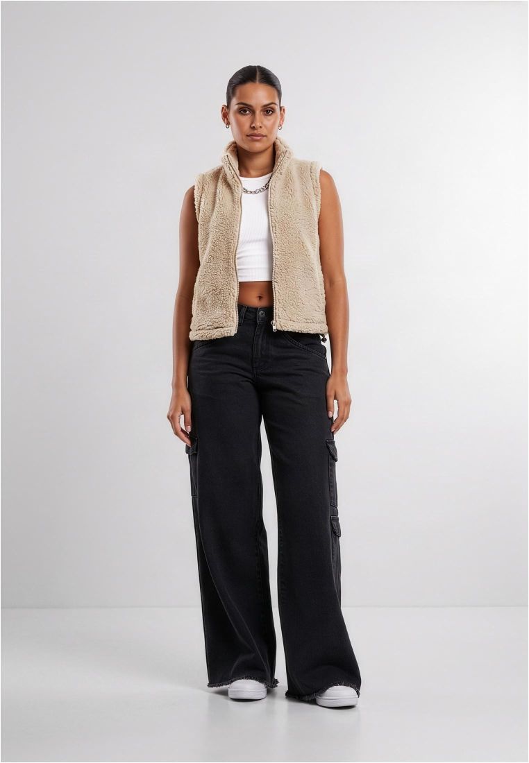 Ladies Short Sherpa Vest -  - TTUTB7087 - 576
