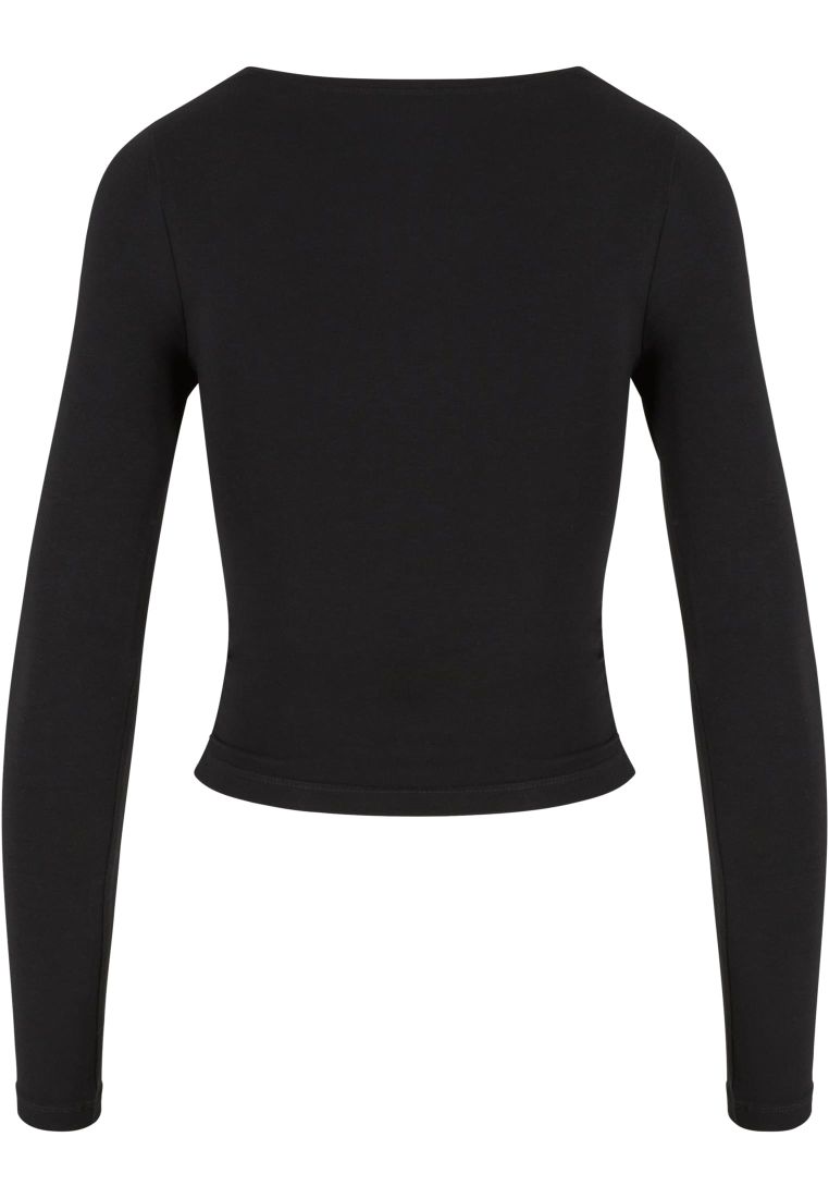 Ladies Ruffled Super Slim Longsleeve 2-P - - TTUTB7088A - 10