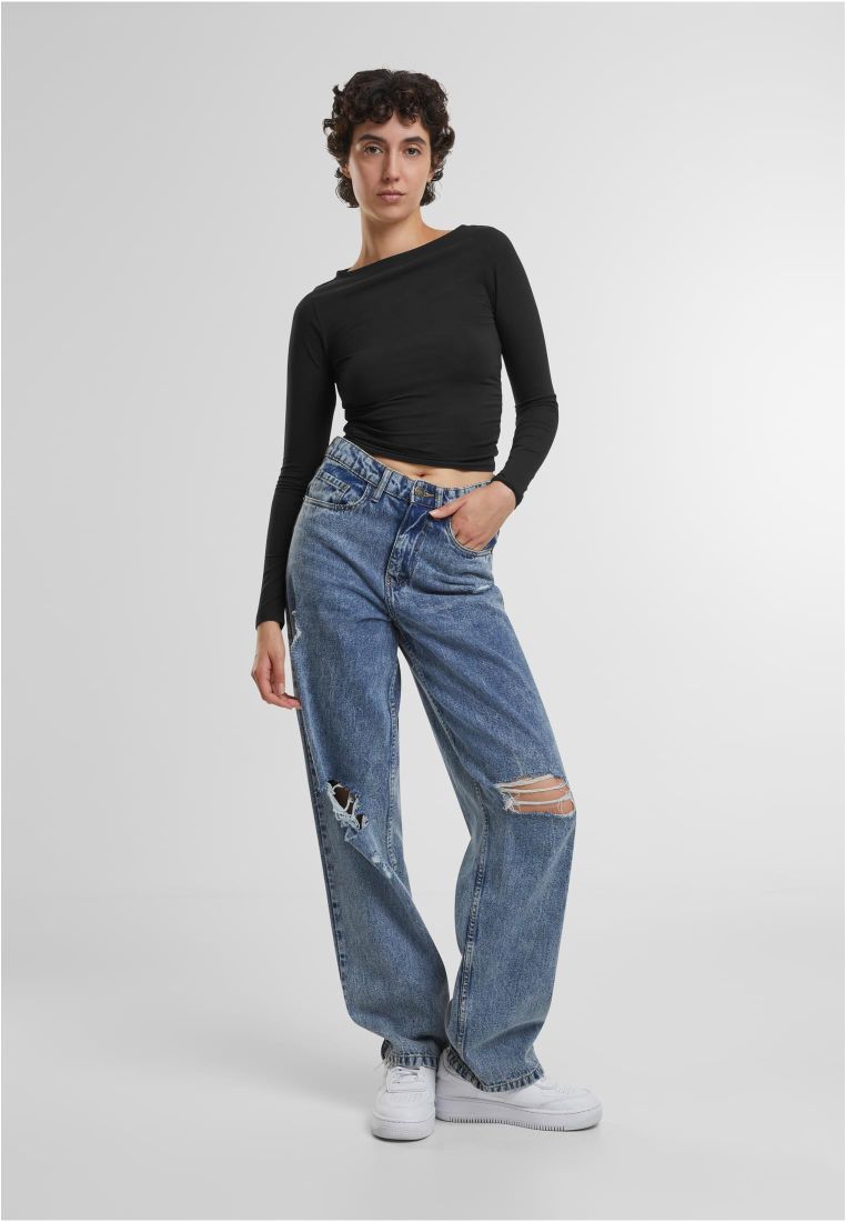 Ladies Ruffled Super Slim Longsleeve - - TTUTB7088 - 5