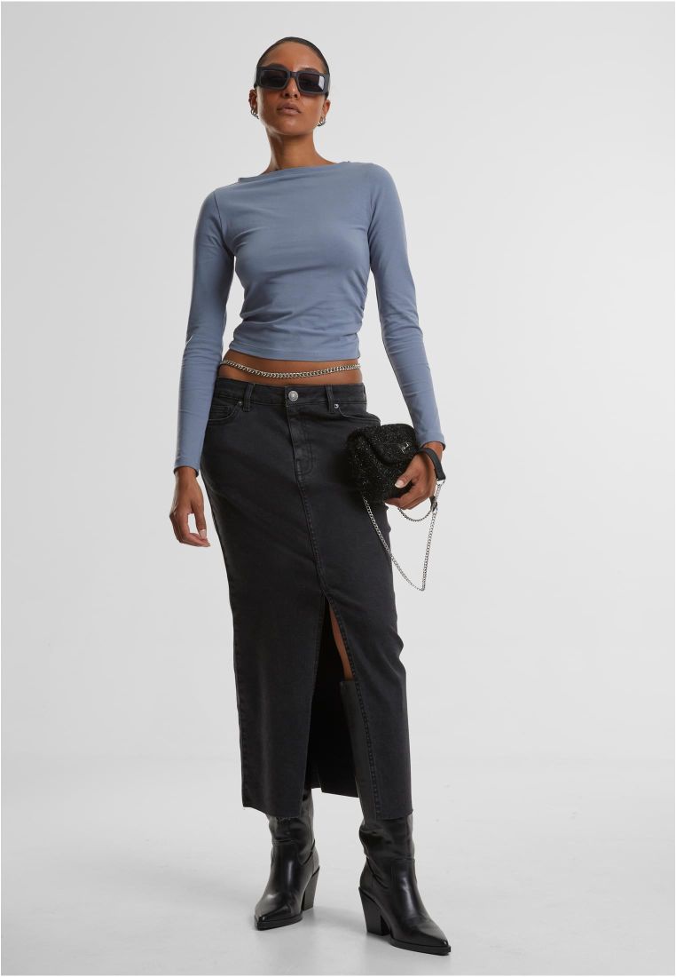 Ladies Ruffled Super Slim Longsleeve - - TTUTB7088 - 576