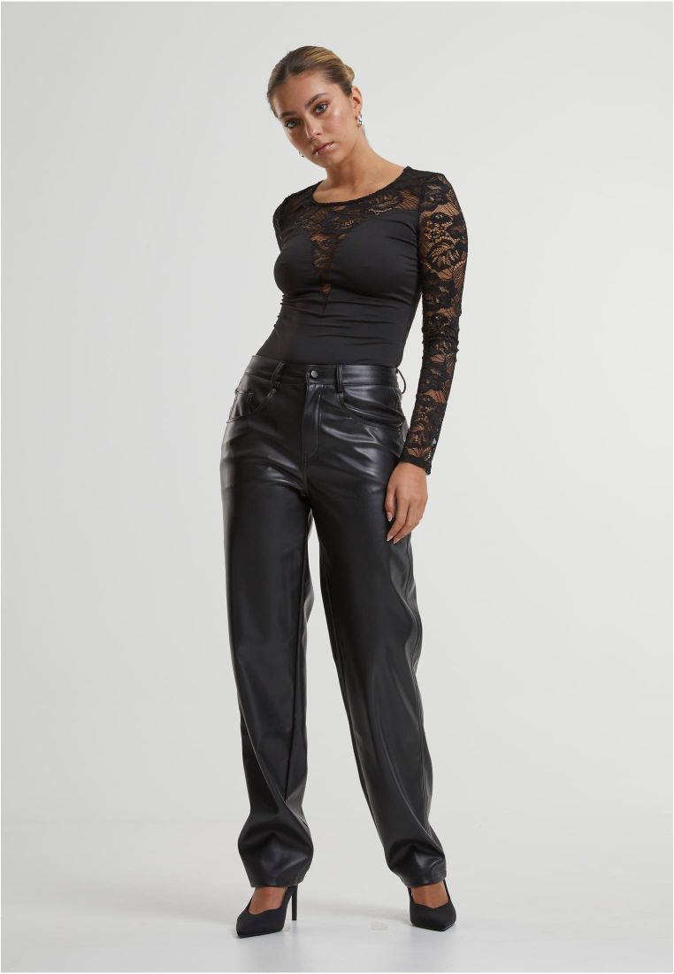 Ladies Round Neck Lace Body - - TTUTB7089 - 6