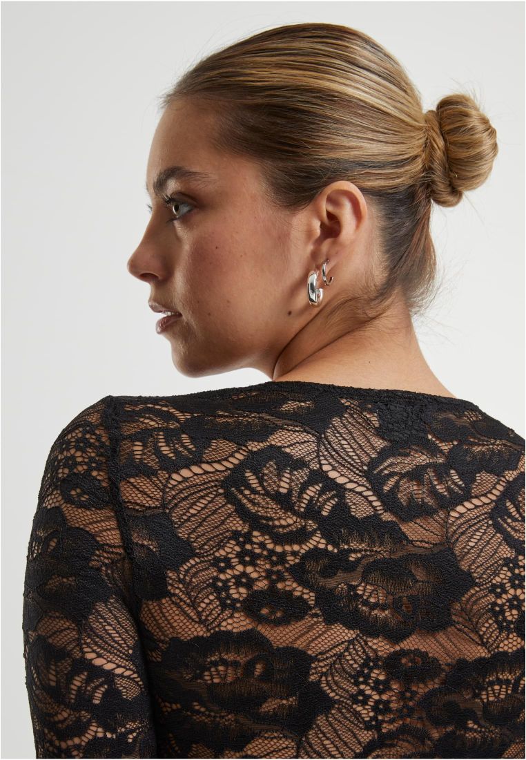 Ladies Round Neck Lace Body - - TTUTB7089 - 9