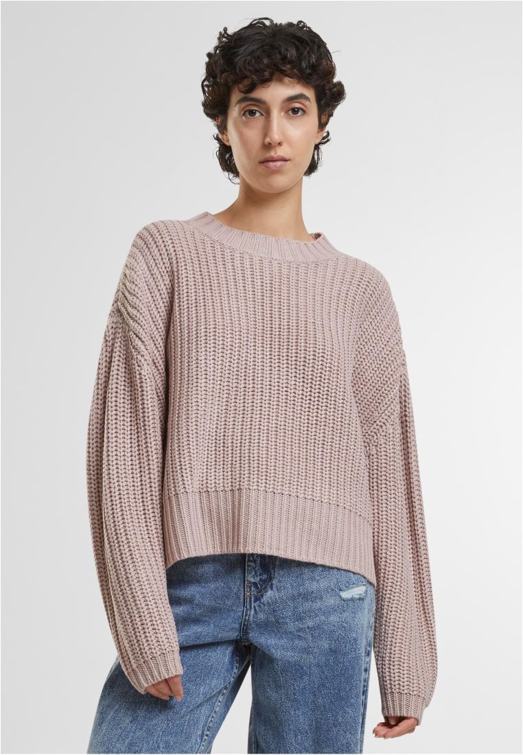 Ladies Wide Basic Oversized Sweater -  - TTUTB7093 - 571