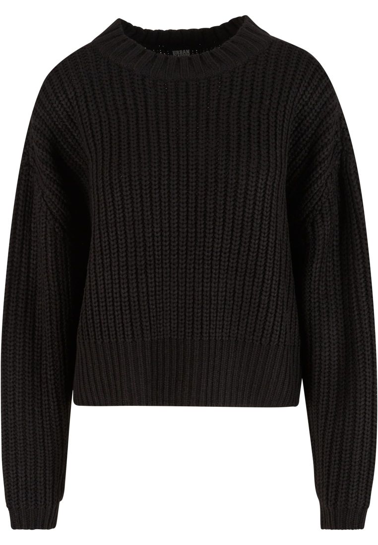 Ladies Wide Basic Oversized Sweater -  - TTUTB7093 - 32