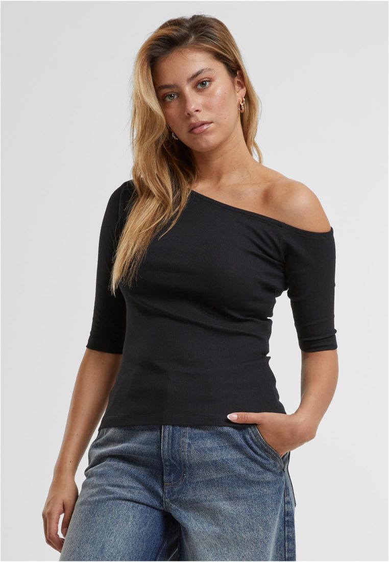 Ladies Organic Asymmetric Rib Tee 2-Pack -  - TTUTB7096A - 1