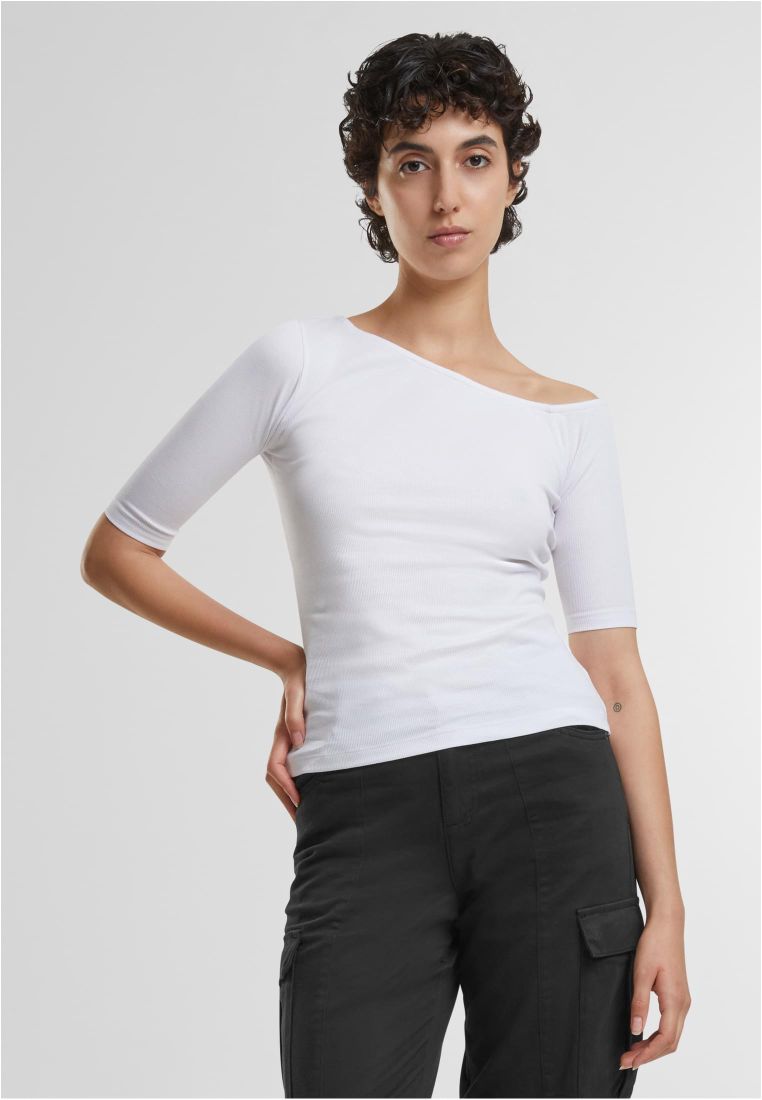 Ladies Organic Asymmetric Rib Tee 2-Pack - - TTUTB7096A - 38