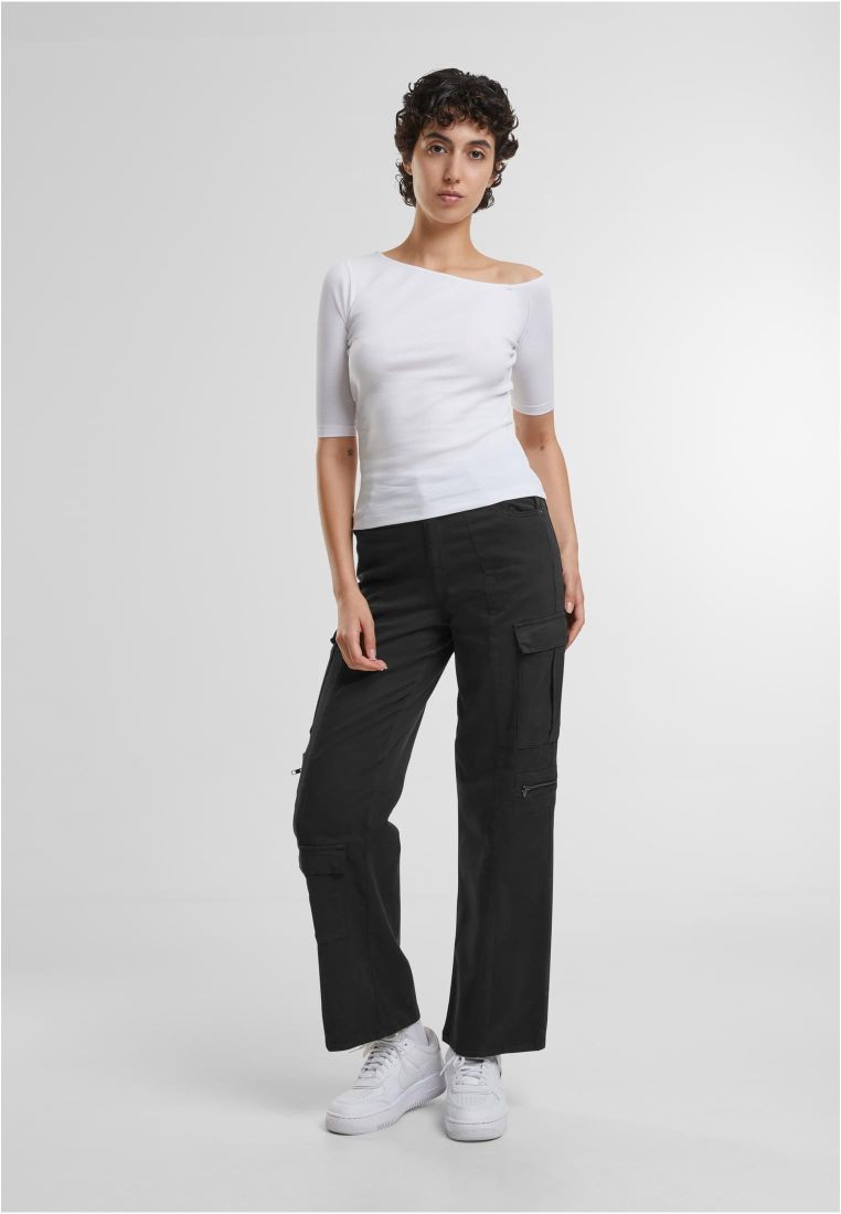 Ladies Organic Asymmetric Rib Tee 2-Pack - - TTUTB7096A - 40