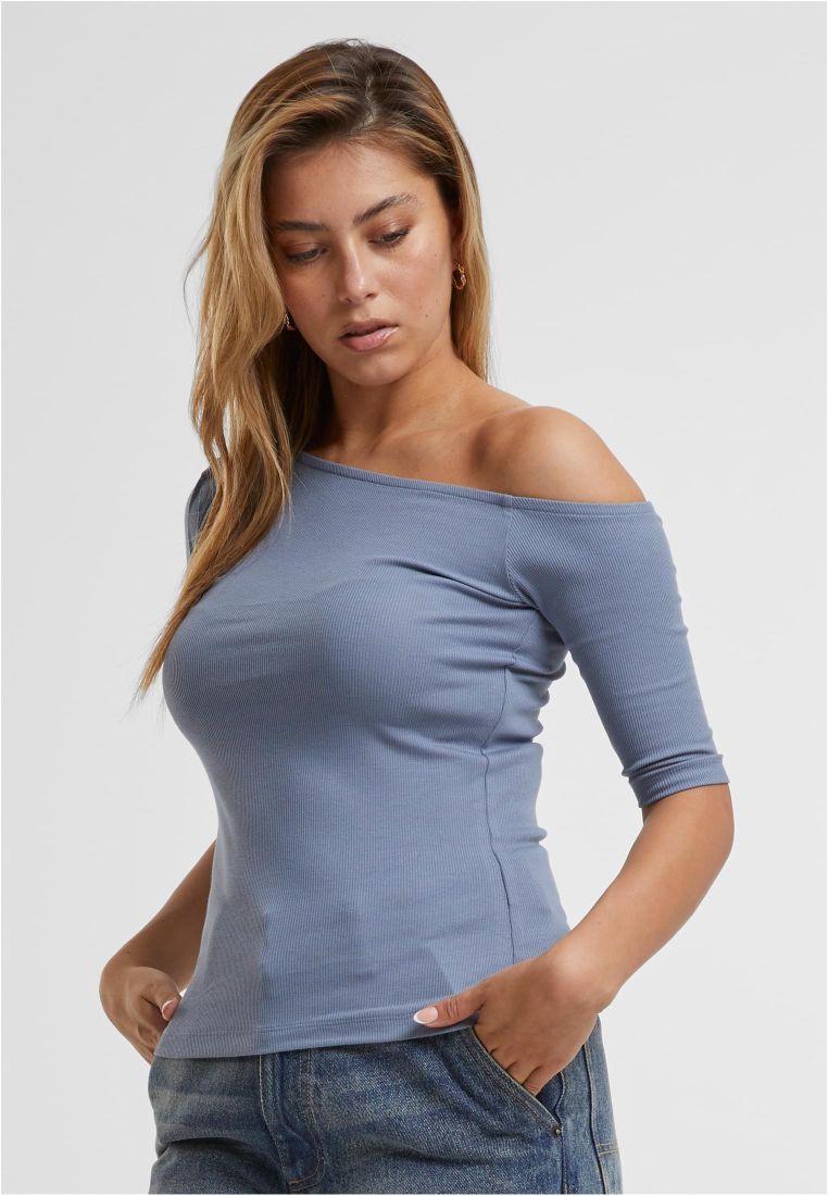 Ladies Organic Asymmetric Rib Tee -  - TTUTB7096 - 841