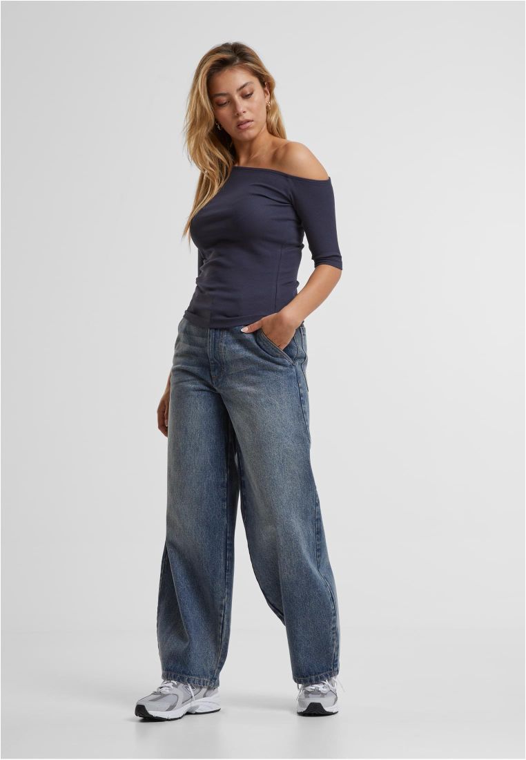 Ladies Organic Asymmetric Rib Tee - - TTUTB7096 - 308