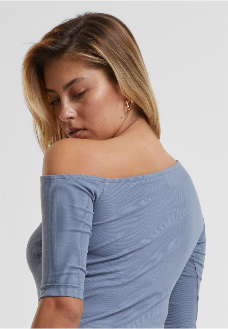 Ladies Organic Asymmetric Rib Tee - - TTUTB7096 - 848