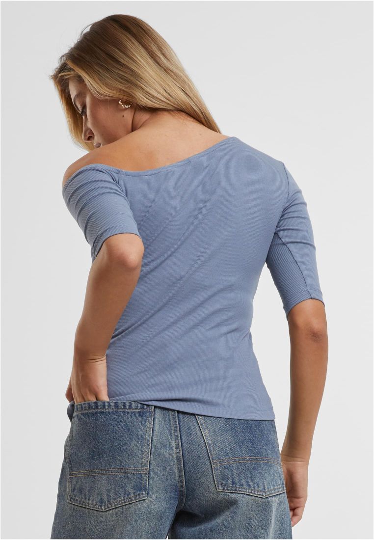 Ladies Organic Asymmetric Rib Tee - - TTUTB7096 - 846