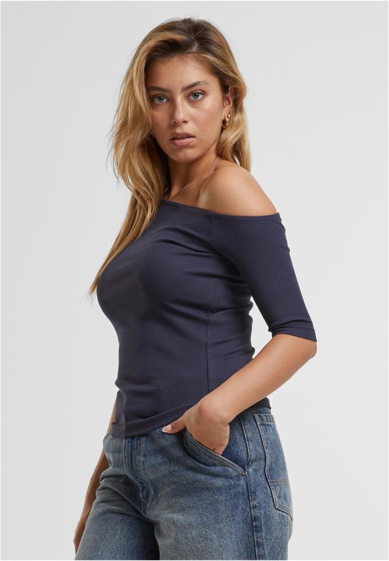 Ladies Organic Asymmetric Rib Tee - - TTUTB7096 - 305