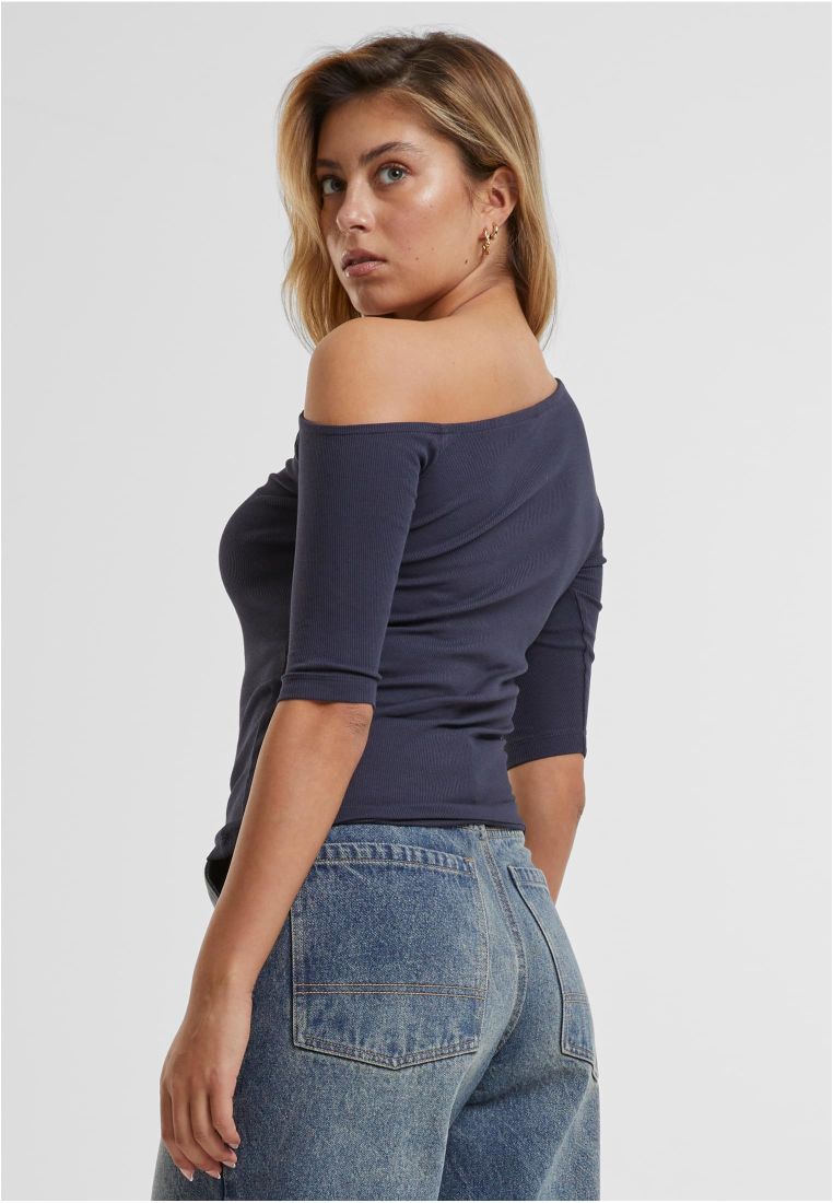 Ladies Organic Asymmetric Rib Tee - - TTUTB7096 - 307