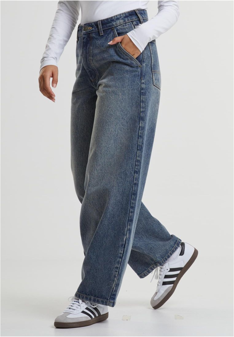Ladies Tapered Baggy Jeans - Baggy Jeans - TTUTB7099 - 331