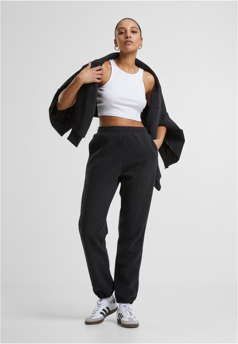 Ladies Jacquard Velvet Sweatpants - - TTUTB7112 - 5