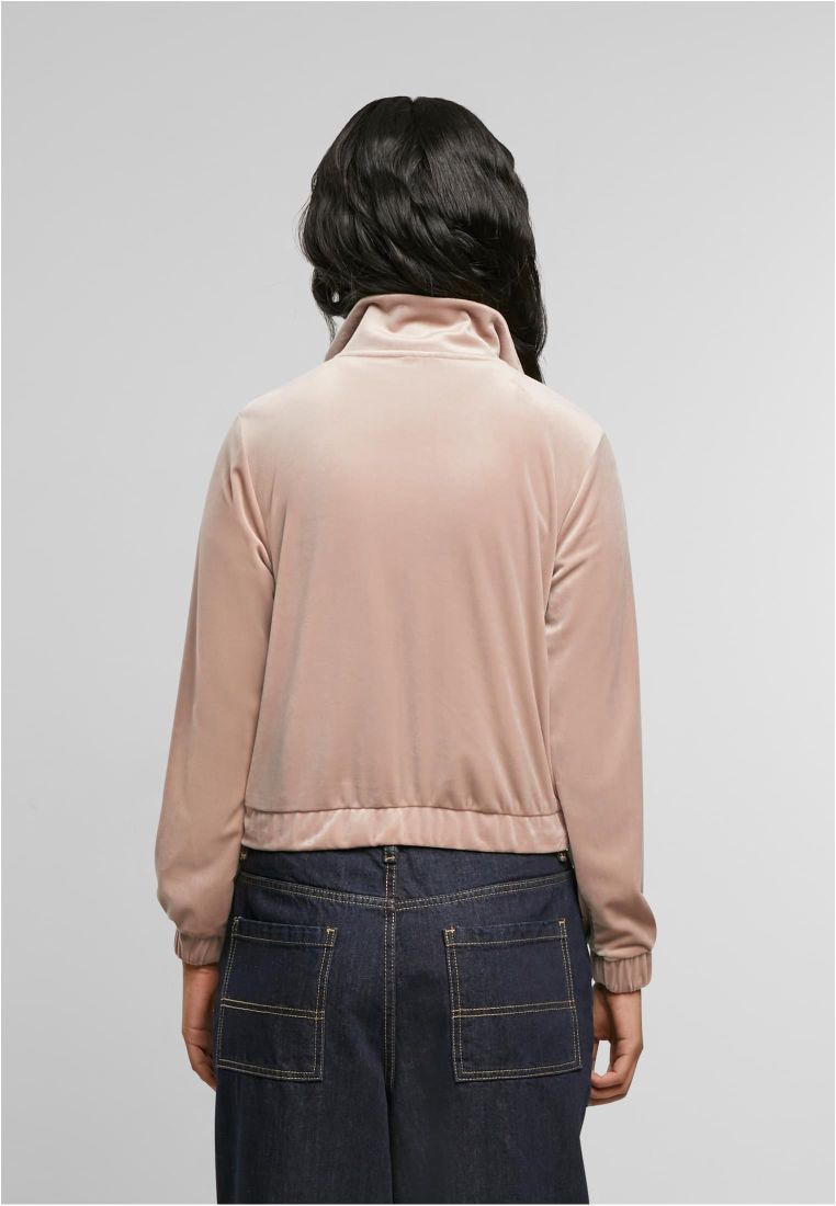 Ladies Short Velvet Track Jacket - Naisten Colleget ja Collegetakit - TTUTB7113 - 305