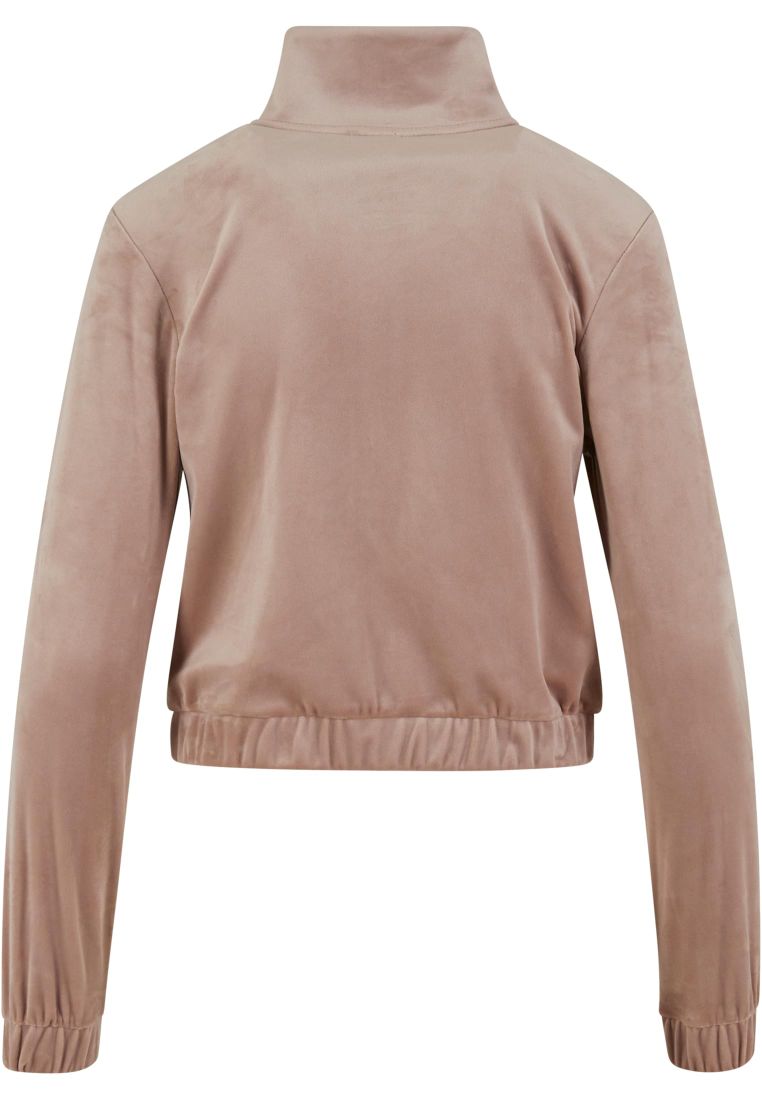 Ladies Short Velvet Track Jacket - Naisten Colleget ja Collegetakit - TTUTB7113 - 308