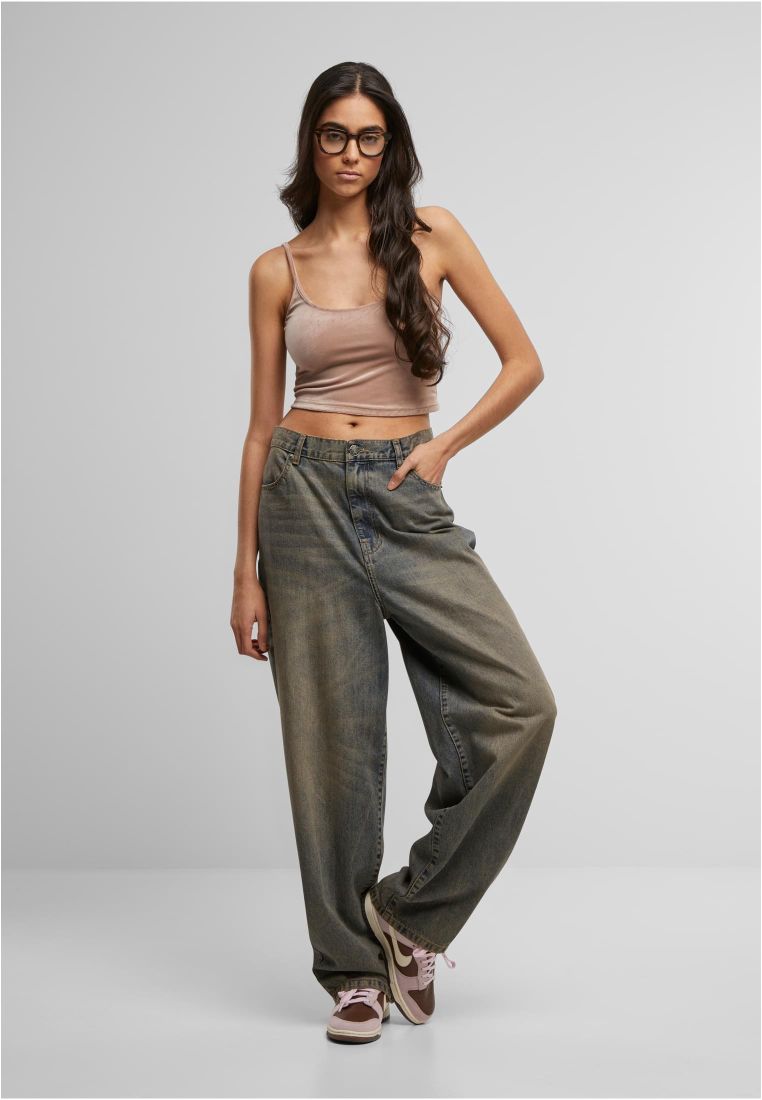 Ladies Short Velvet Top - - TTUTB7115 - 306