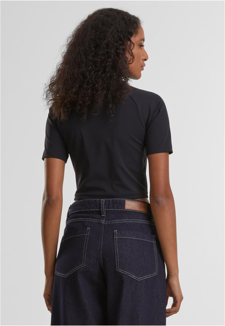 Ladies High Neck Short Tee -  - TTUTB7137 - 4