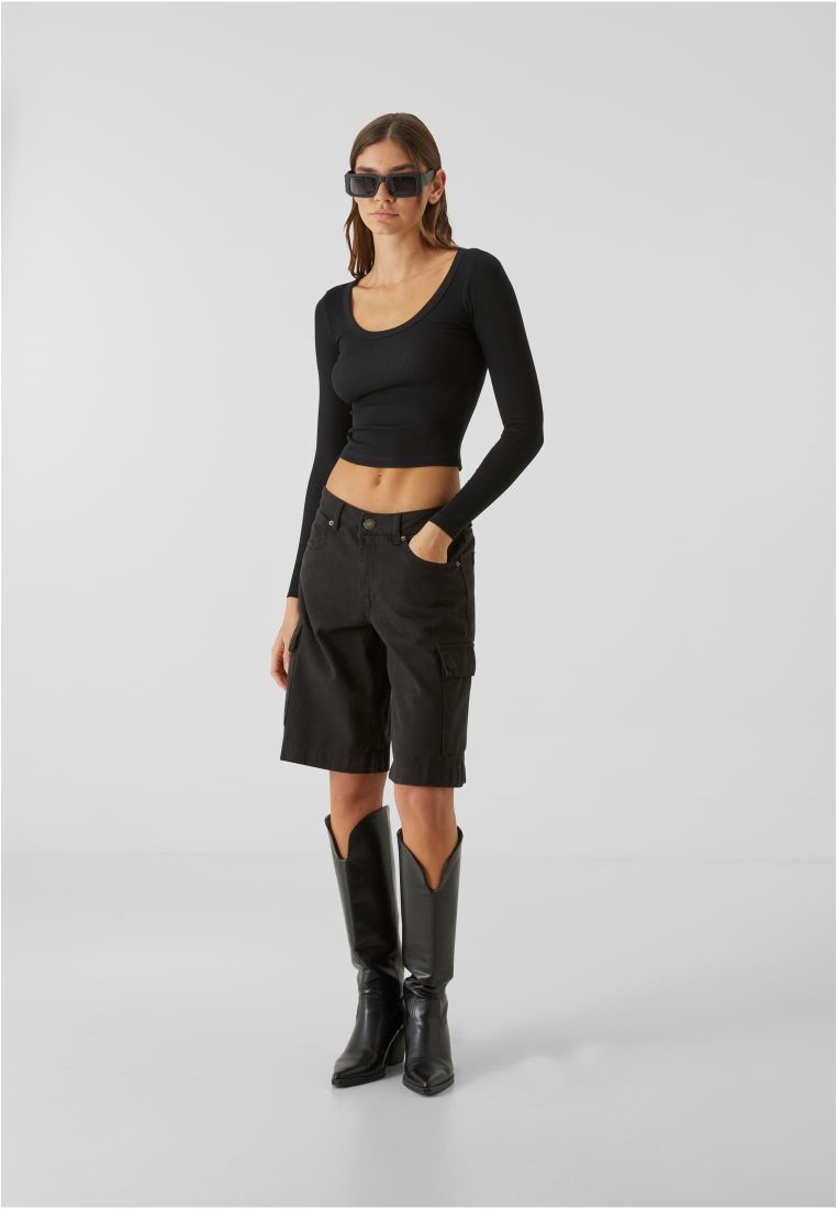 Ladies Organic Rib Jersey Wide Neck Long - - TTUTB7147 - 5