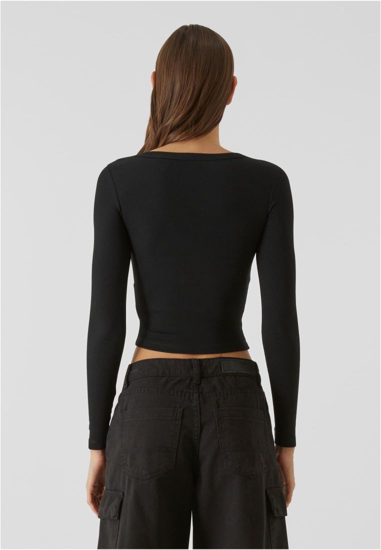 Ladies Organic Rib Jersey Wide Neck Long - - TTUTB7147 - 4