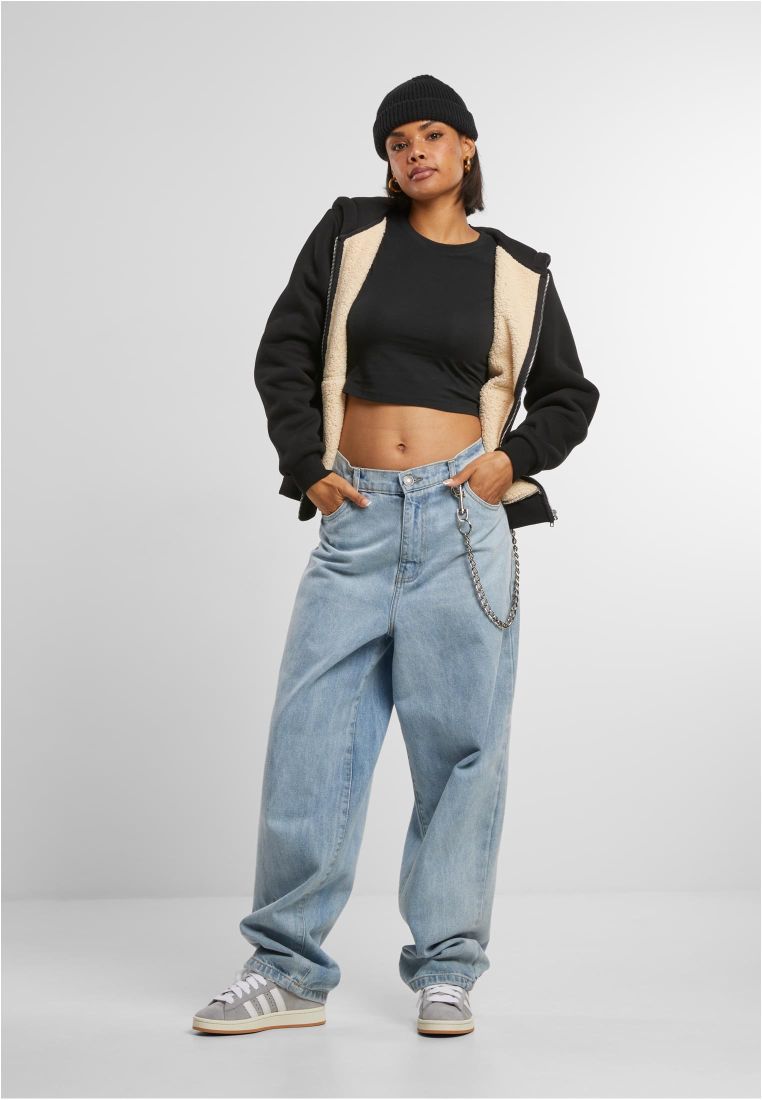 Ladies Bonded Sherpa Zip Hoody - - TTUTB7166 - 5