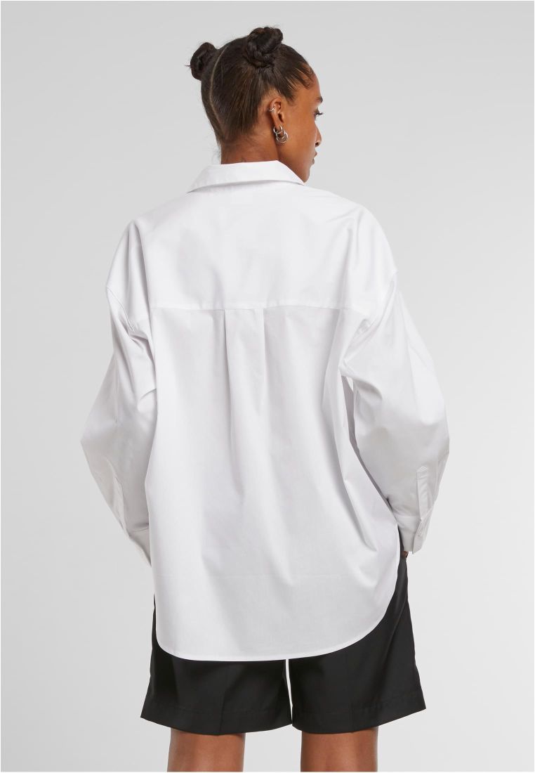 Ladies Oversized Cotton Blouse -  - TTUTB7177 - 4