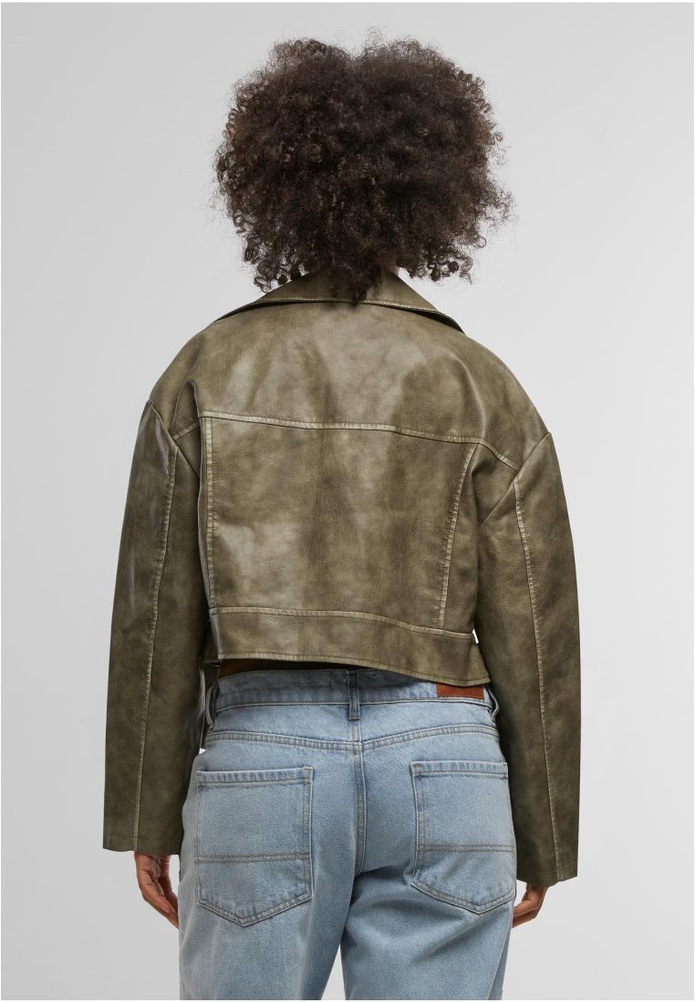 Ladies Vintage Leather Jacket -  - TTUTB7185 - 35