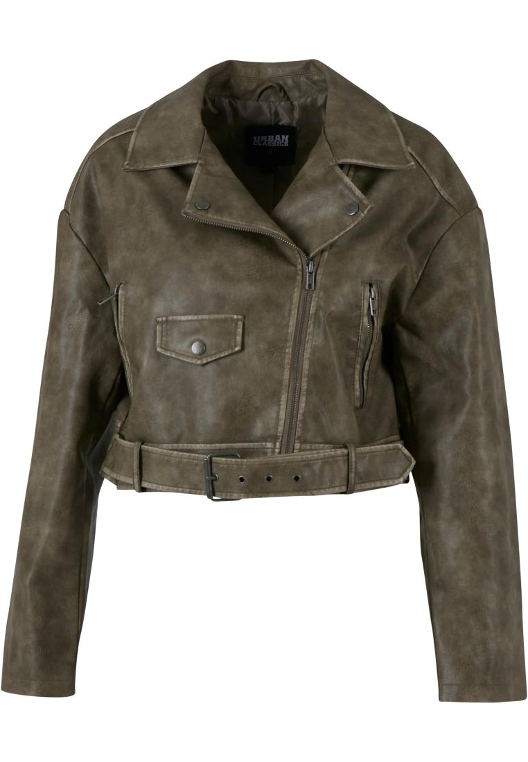 Ladies Vintage Leather Jacket - - TTUTB7185 - 37