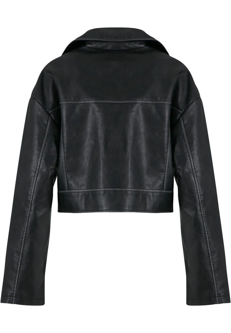 Ladies Vintage Leather Jacket - - TTUTB7185 - 7