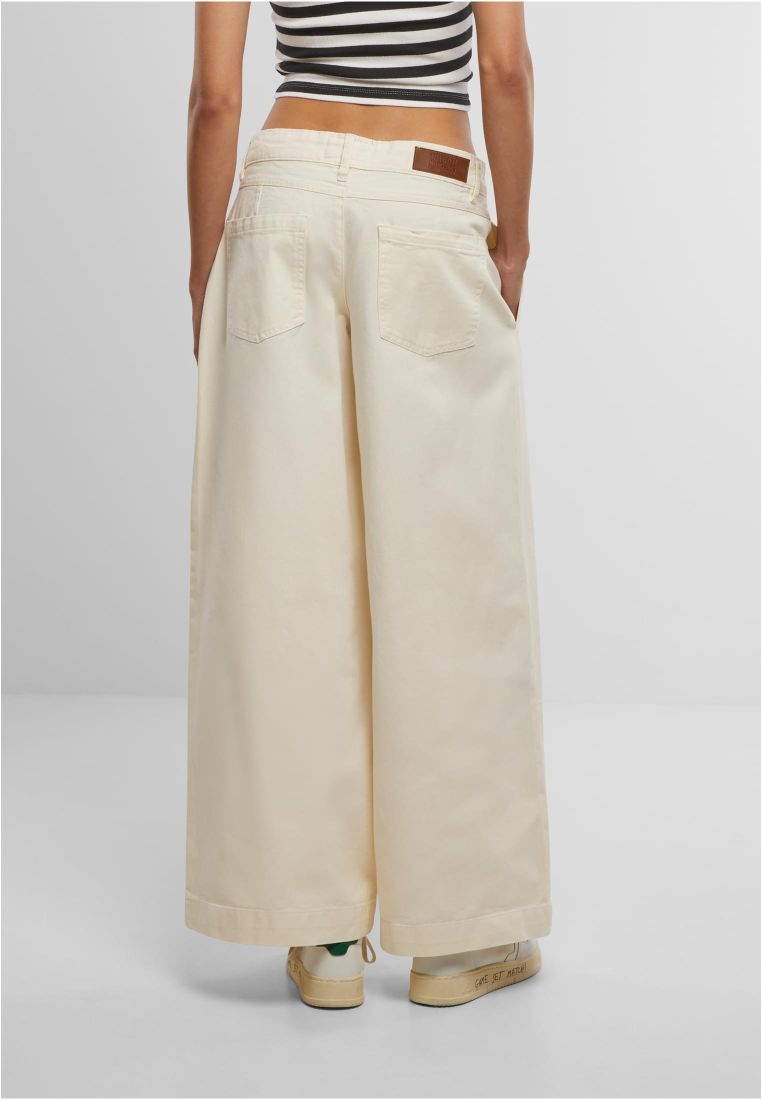 Ladies Wide Leg Light Denim Pants - Naisten Farkut - TTUTB7192 - 5