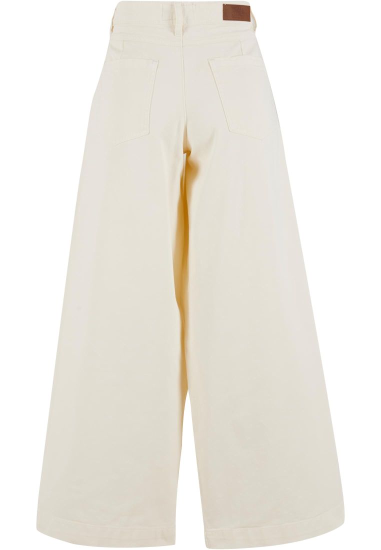 Ladies Wide Leg Light Denim Pants - Naisten Farkut - TTUTB7192 - 9