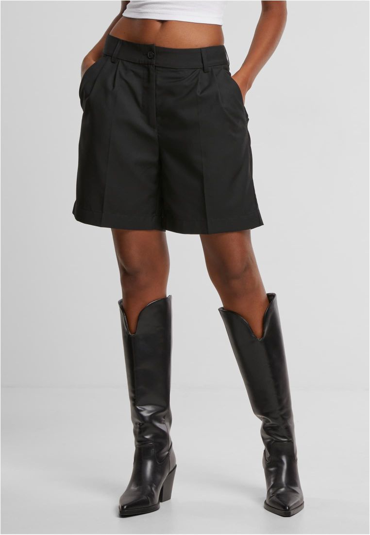 Ladies Pleated Bermuda Shorts - Ladies Shorts, Skirts and Dresses - TTUTB7196 - 1