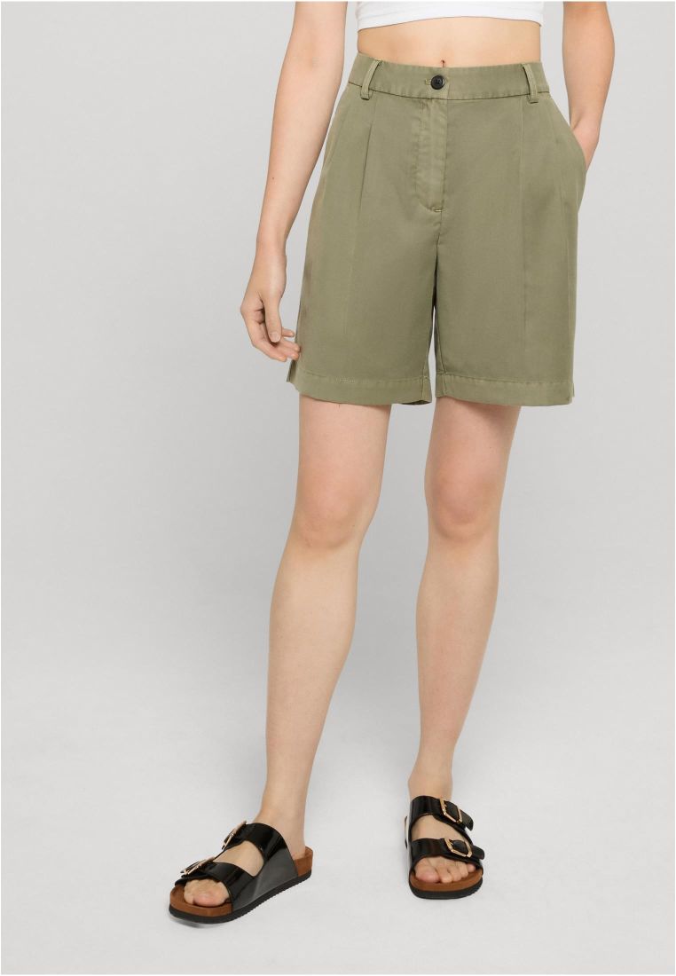 Ladies Pleated Bermuda Shorts - Naisten Shortsit, Hameet ja Mekot - TTUTB7196 - 511