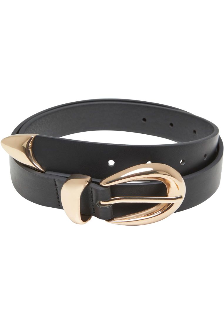 Chunky Buckle Loop Synthetic Leather Belt -  - TTUTB7211 - 32