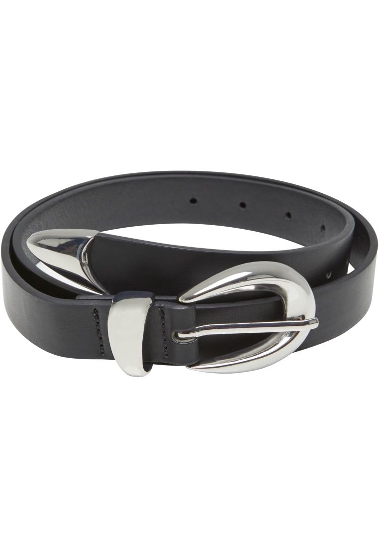 Chunky Buckle Loop Synthetic Leather Belt -  - TTUTB7211 - 92