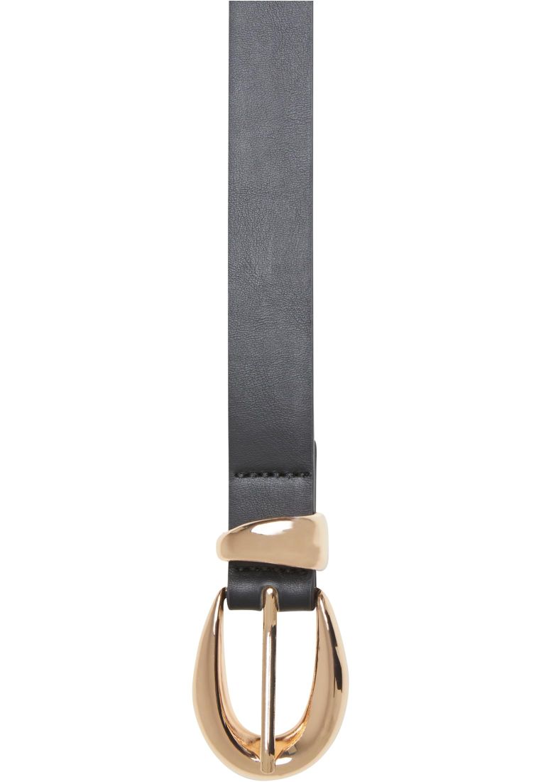 Chunky Buckle Loop Synthetic Leather Belt - - TTUTB7211 - 35