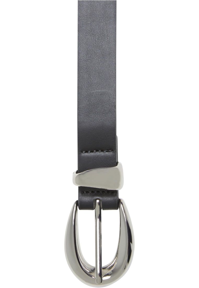 Chunky Buckle Loop Synthetic Leather Belt - - TTUTB7211 - 95
