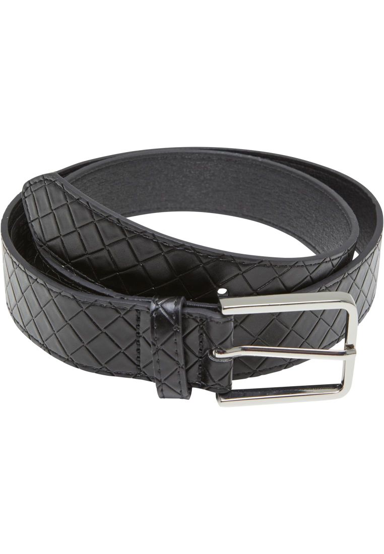 Woven Embossed Synthetic Leather Belt -  - TTUTB7217 - 32