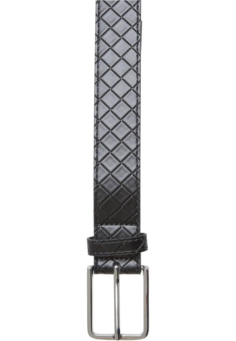 Woven Embossed Synthetic Leather Belt -  - TTUTB7217 - 35