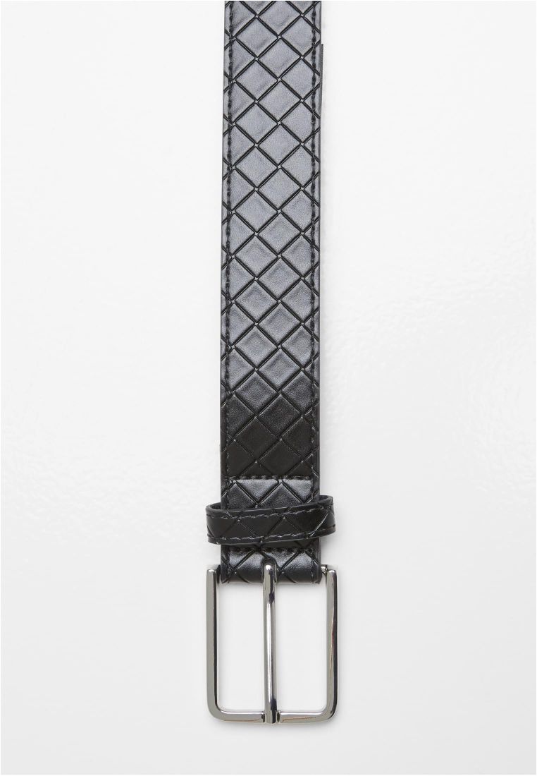 Woven Embossed Synthetic Leather Belt -  - TTUTB7217 - 4