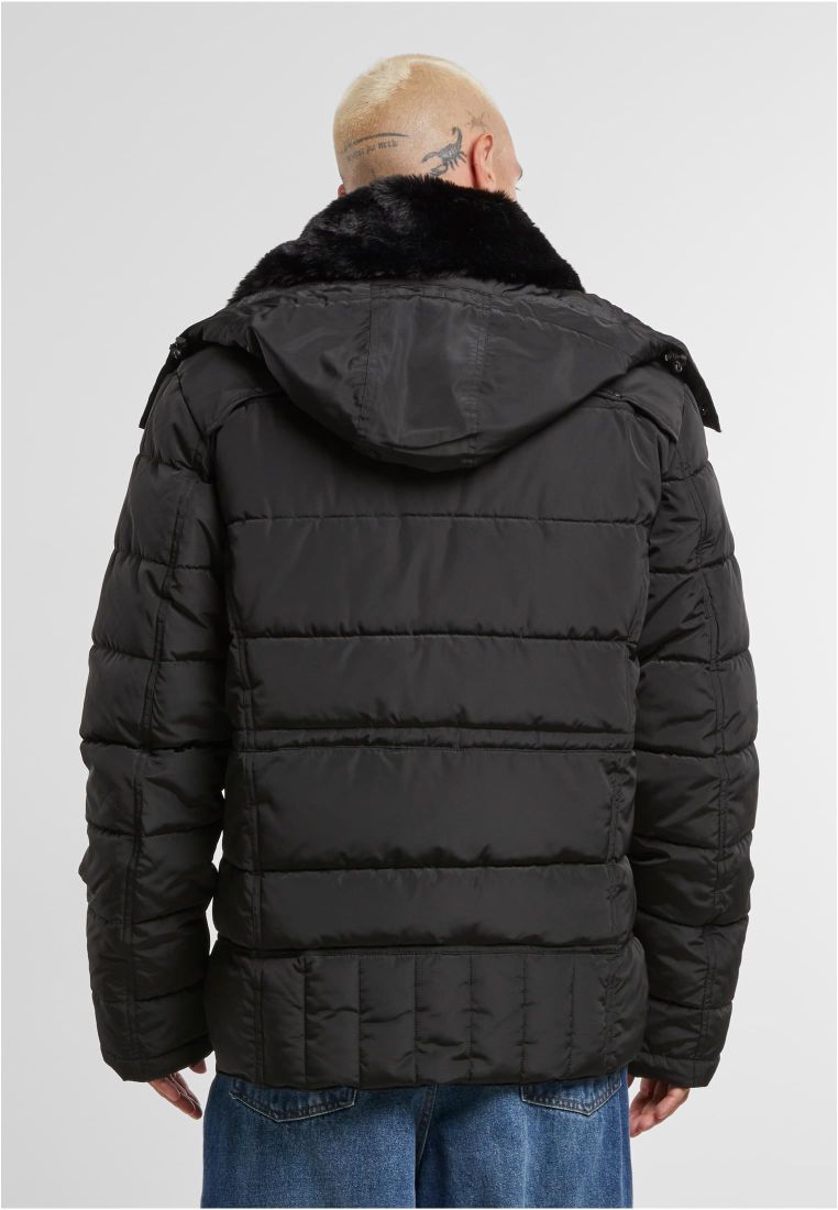 Puffer Jacket With Detachable Fur Collar - Mens Jackets - TTUTB7259 - 4