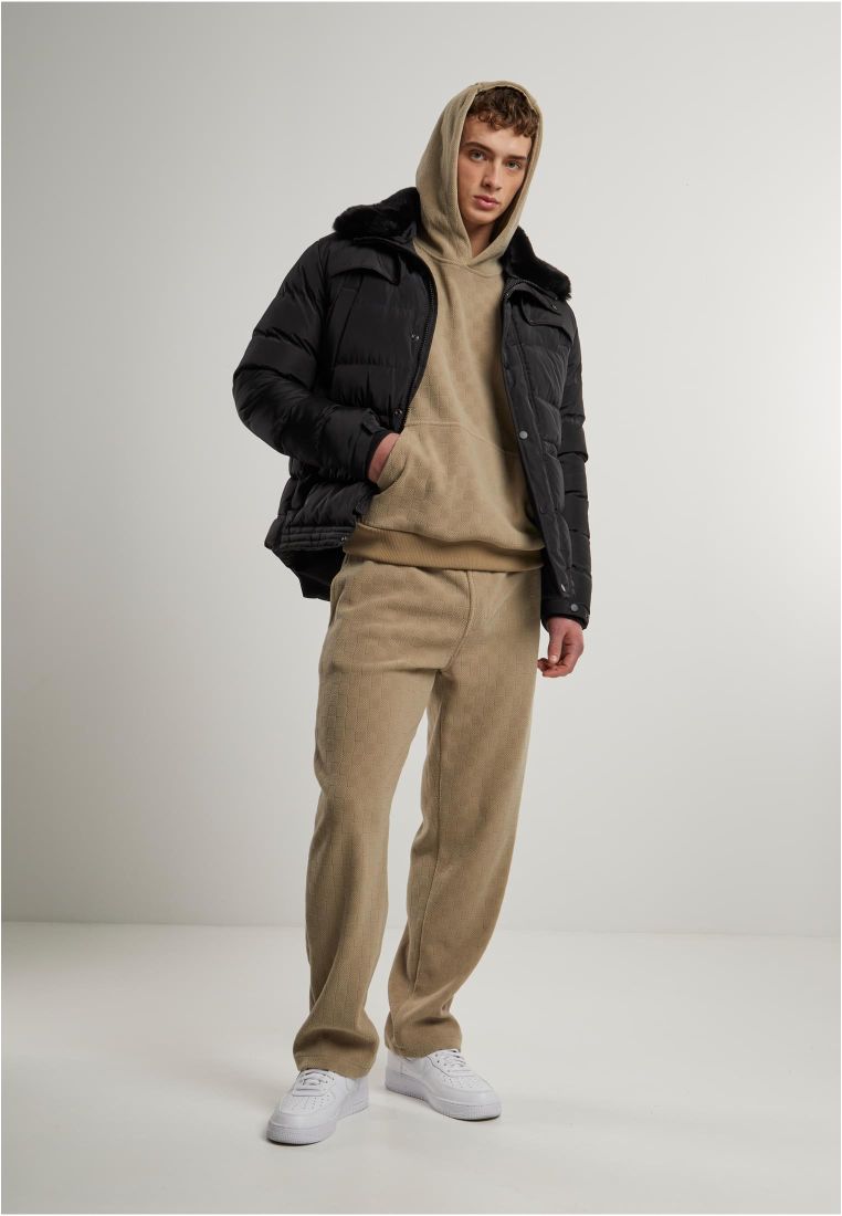 Puffer Jacket With Detachable Fur Collar - Mens Jackets - TTUTB7259 - 48