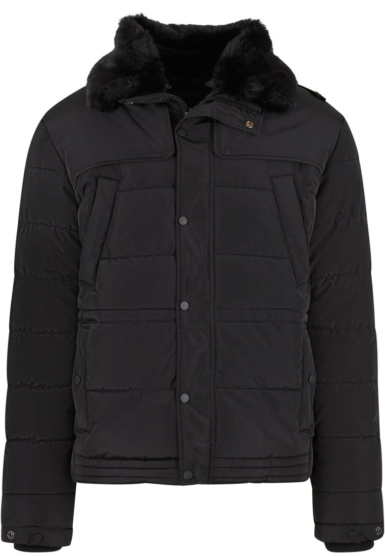 Puffer Jacket With Detachable Fur Collar - Mens Jackets - TTUTB7259 - 6