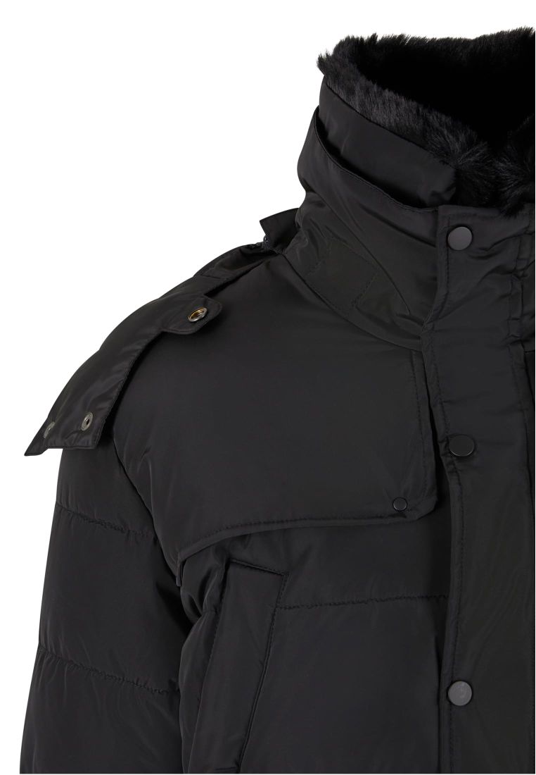 Puffer Jacket With Detachable Fur Collar - Mens Jackets - TTUTB7259 - 11