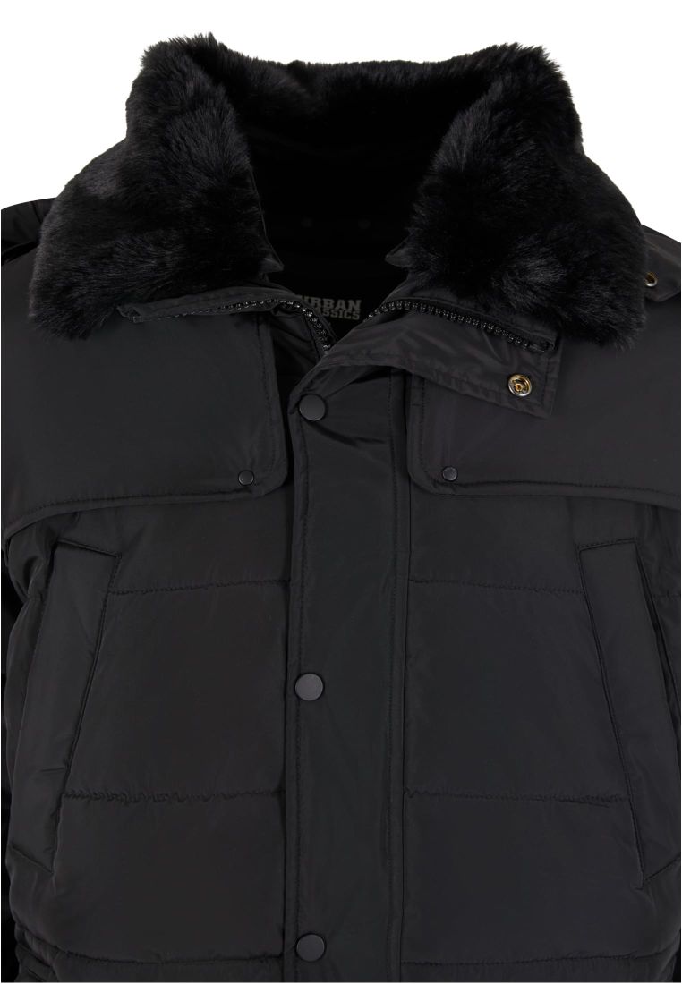 Puffer Jacket With Detachable Fur Collar - Mens Jackets - TTUTB7259 - 8