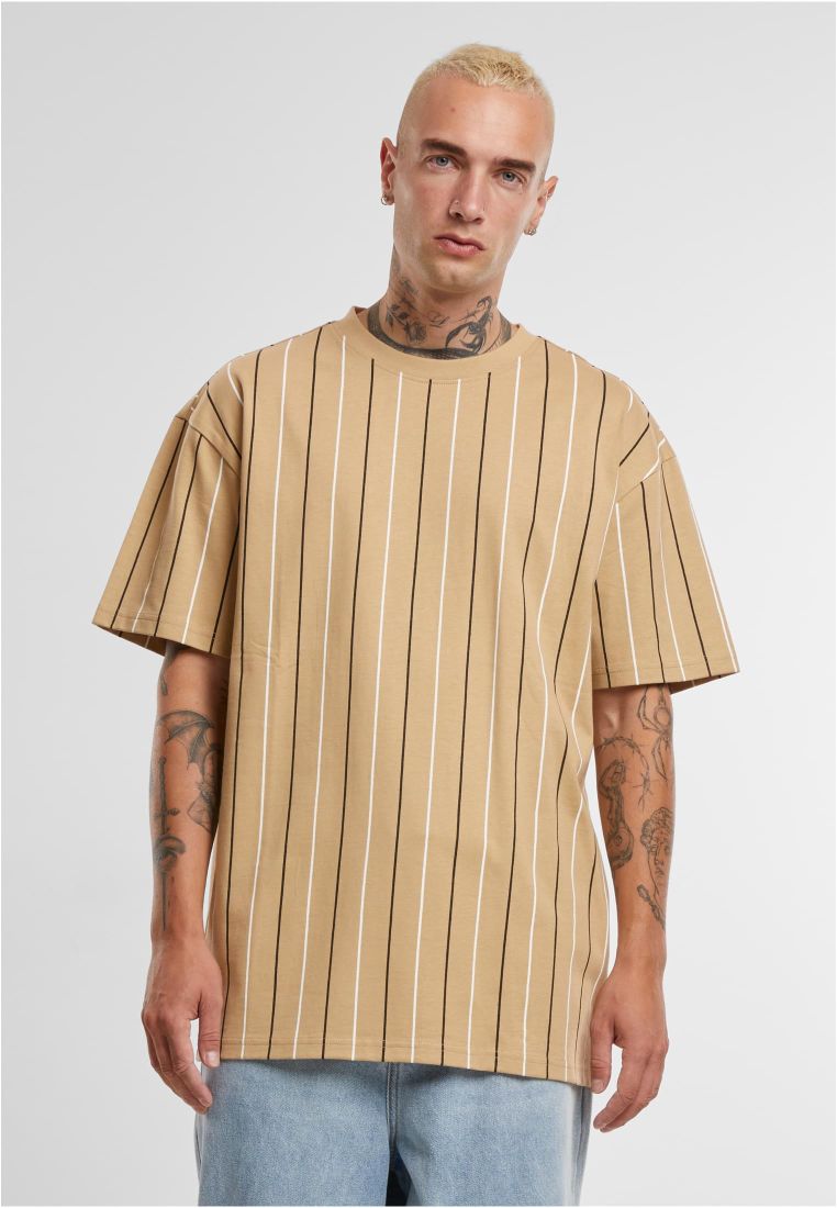 Printed Pinstripe Tee -  - TTUTB7311 - 1